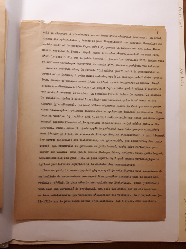 Lyrisme, existence et publicité (1956) Lyrisme, existence et publicité (1956)