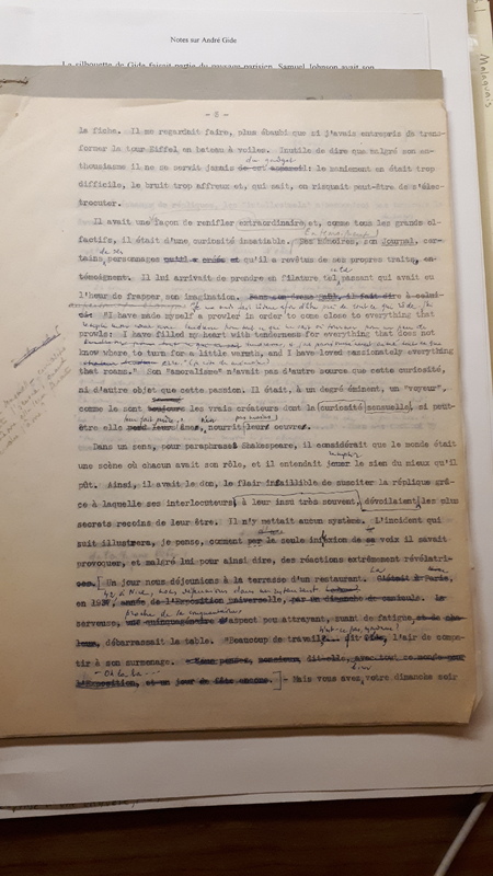 Notes sur André Gide