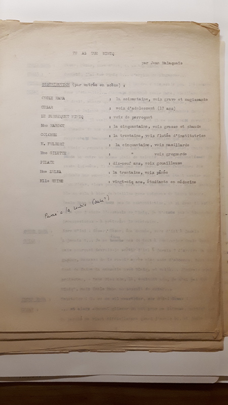 Tu as tué Mimiq (1939)