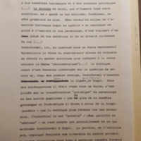 Tapuscrit de la présentation de <em>Joseph Frank, Dostoïevski, les germes de la révolte, 1821-1849&nbsp;</em>(1981)