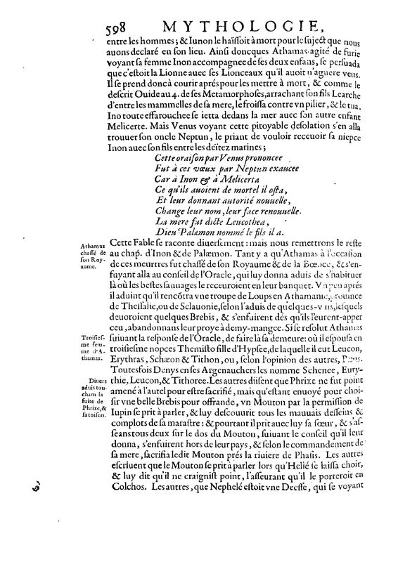 Mythologie, Paris, 1627 - VI, 10 : De Phrix, & de Hele, p. 598