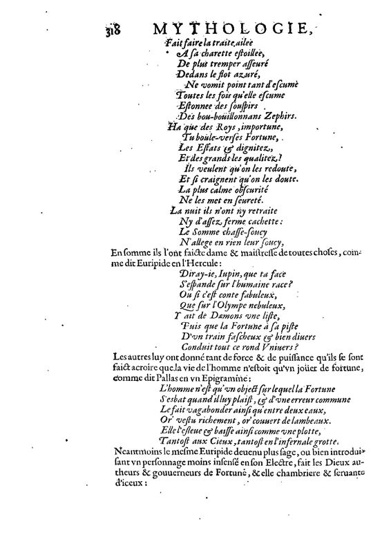 Mythologie, Paris, 1627 - IV, 10 : De Fortune, p. 318
