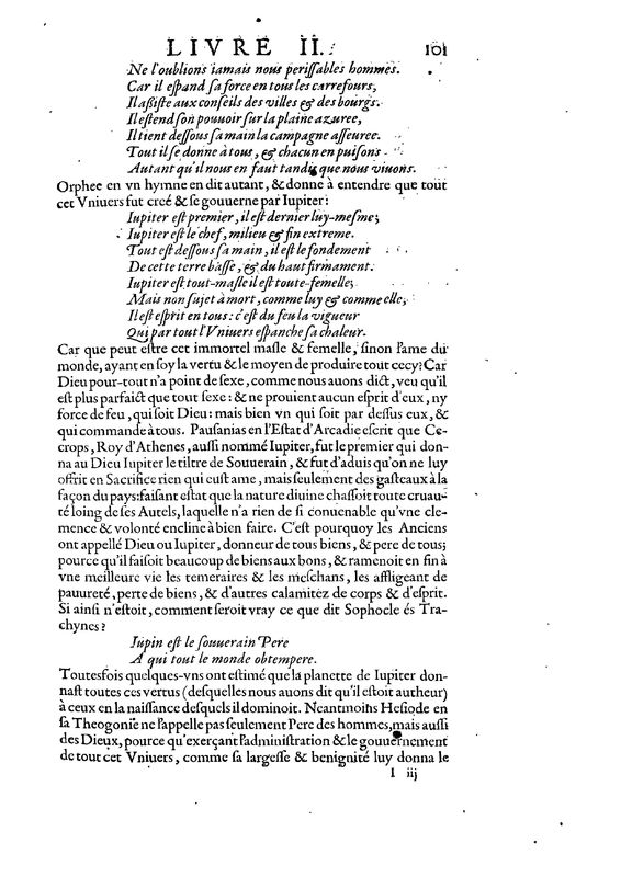 Mythologie, Paris, 1627 - II, 2 : De Jupiter, p. 101