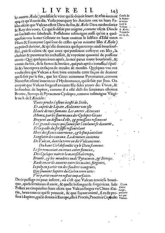 Mythologie, Paris, 1627 - II, 7 : De Vulcan, p. 143