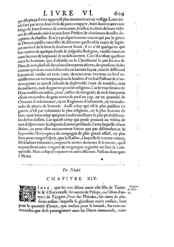 Mythologie, Paris, 1627 - VI, 14 : De Niobe, p. 609