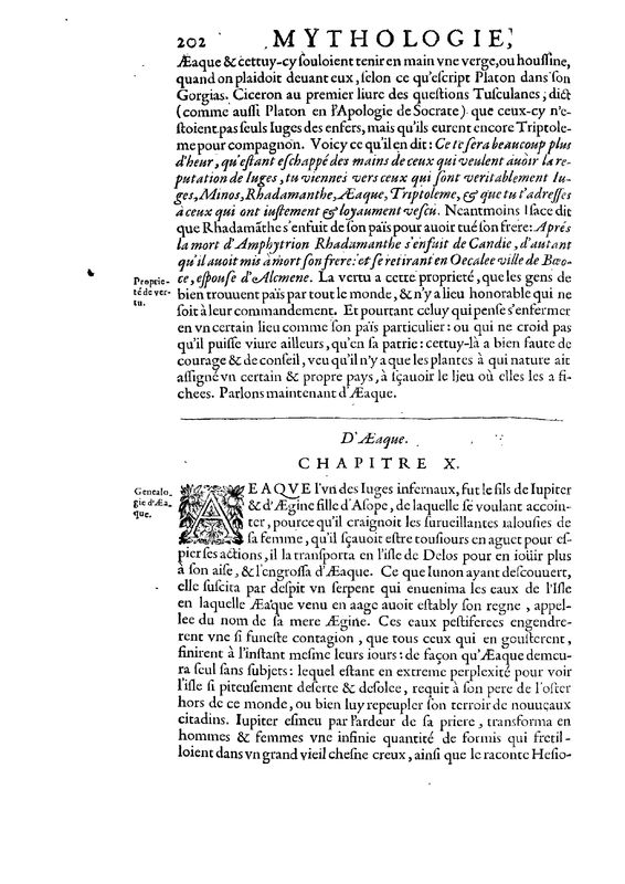 Mythologie, Paris, 1627 - III, 9 : De Rhadamanthe, p. 202