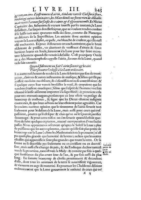 Mythologie, Paris, 1627 - III, 18 : De la Lune, p. 243