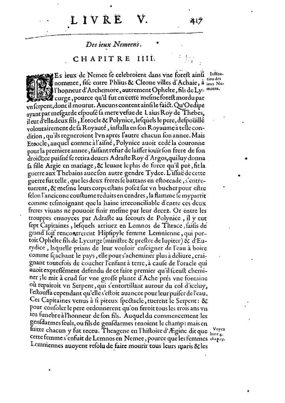 Mythologie, Paris, 1627 - V, 4 : Des Nemeens, p. 417