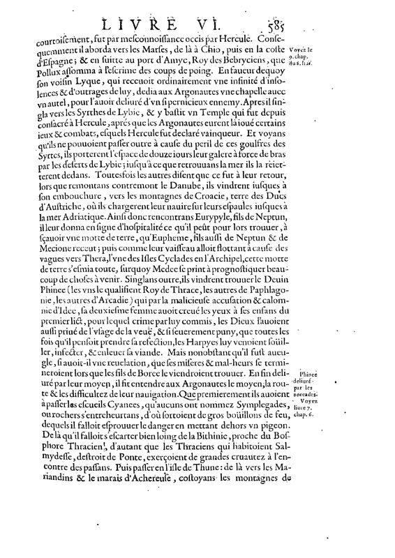 Mythologie, Paris, 1627 - VI, 9 : De Jason, p. 585