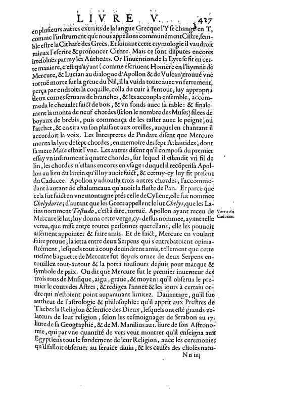 Mythologie, Paris, 1627 - V, 6 : De Mercure, p. 427