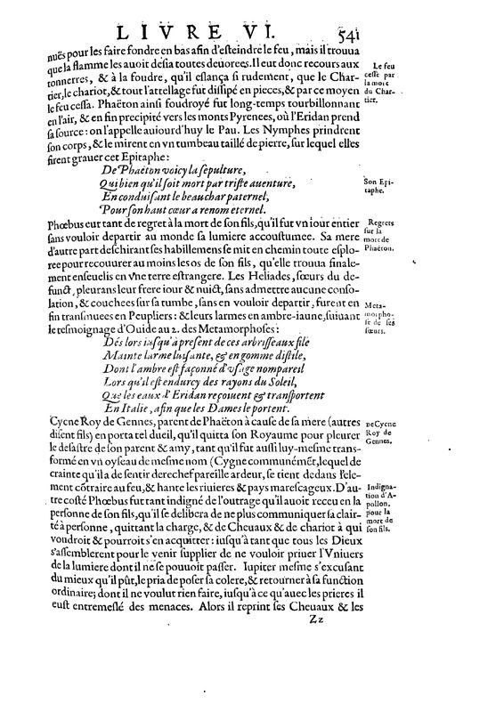 Mythologie, Paris, 1627 - VI, 2 : De Phaéton, p. 541