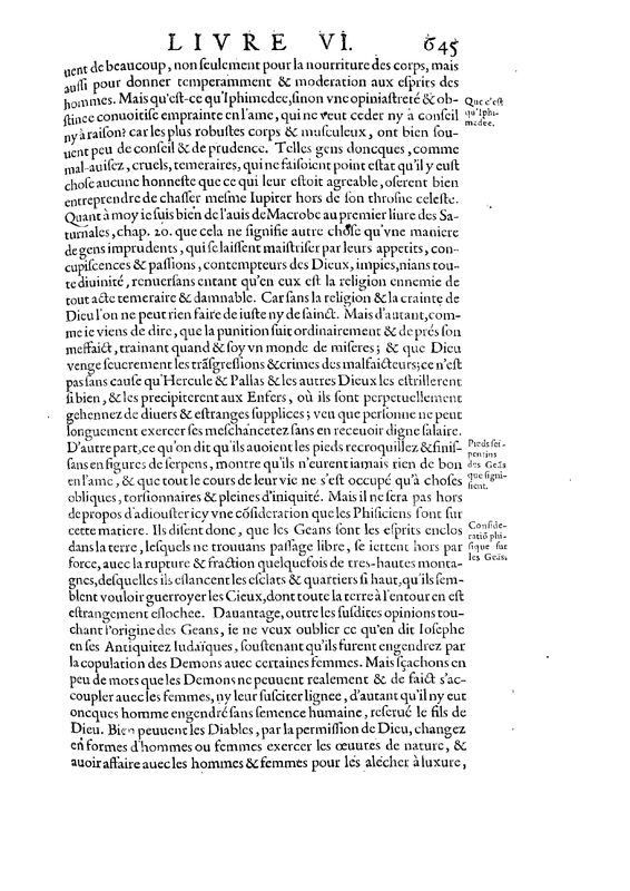 Mythologie, Paris, 1627 - VI, 22 : Des Geans, p. 645