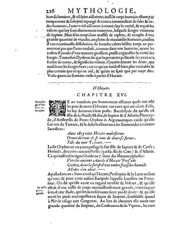 Mythologie, Paris, 1627 - III, 15 : Du Sommeil, p. 226