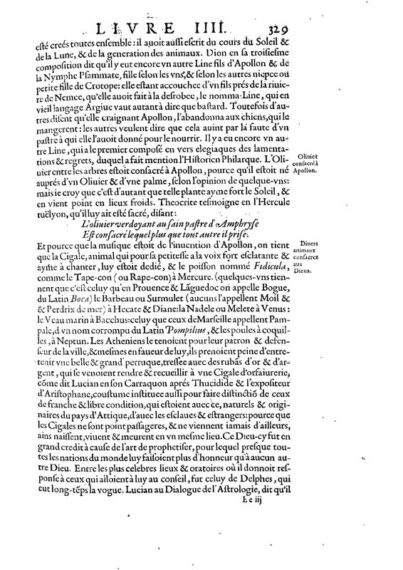 Mythologie, Paris, 1627 - IV, 11 : D’Apollon, p. 329