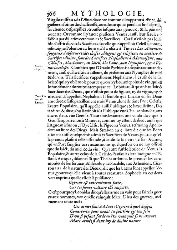 Mythologie, Paris, 1627 - IV, 14 : De Venus, p. 366