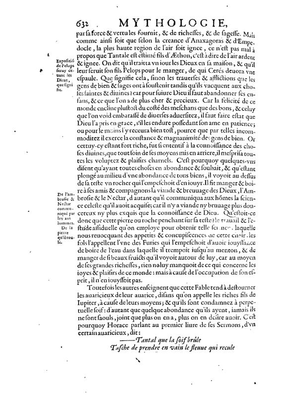 Mythologie, Paris, 1627 - VI, 19 : De Tantale, p. 632