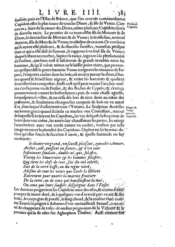 Mythologie, Paris, 1627 - IV, 15 : De Cupidon, p. 383