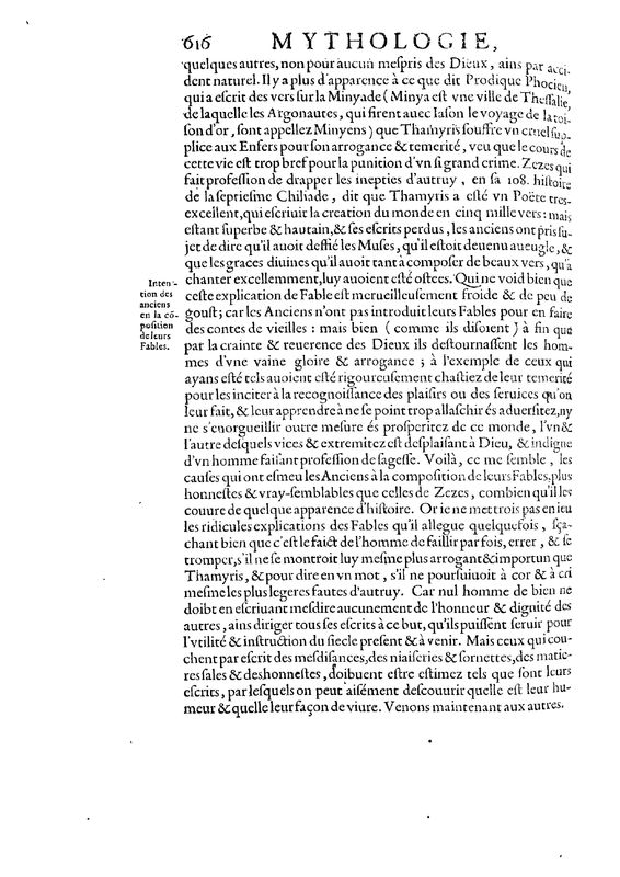 Mythologie, Paris, 1627 - VI, 15 : De Thamyris, p. 616
