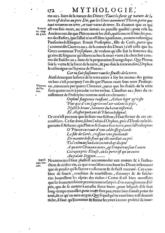 Mythologie, Paris, 1627 - II, 10 : De Pluton, p. 172