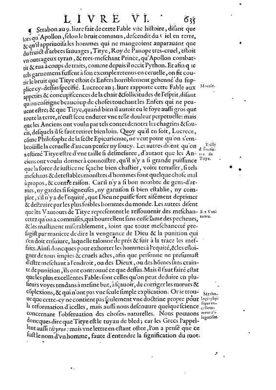 Mythologie, Paris, 1627 - VI, 20 : De Titye, p. 635