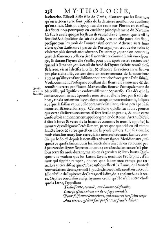 Mythologie, Paris, 1627 - III, 17 : De Proserpine, p. 238