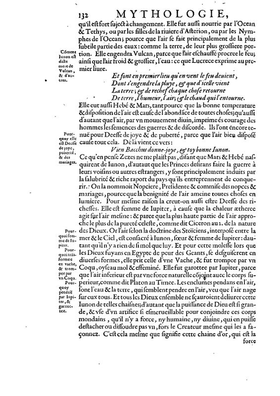 Mythologie, Paris, 1627 - II, 5 : De Junon, p. 132
