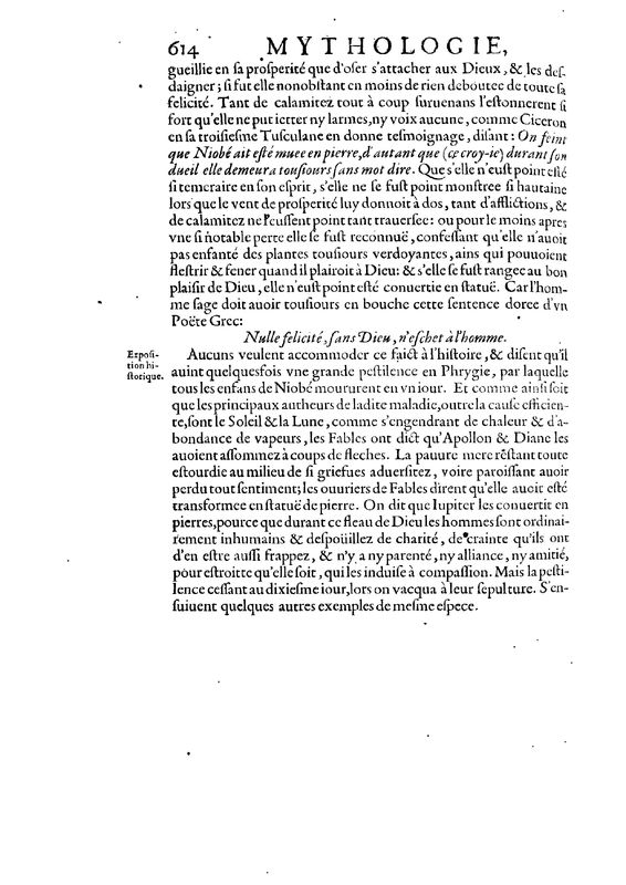 Mythologie, Paris, 1627 - VI, 14 : De Niobe, p. 614