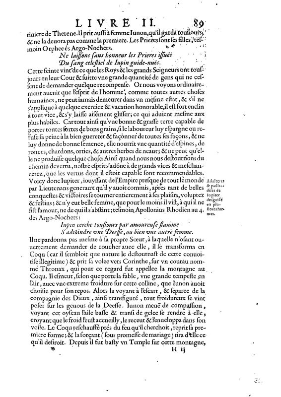 Mythologie, Paris, 1627 - II, 2 : De Jupiter, p. 89