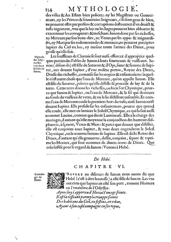 Mythologie, Paris, 1627 - II, 5 : De Junon, p. 134