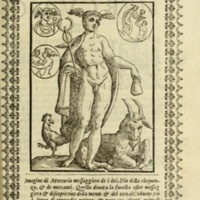 Nove Imagini, Padoue, 1615 - 086 : Mercure avec le caducée, le coq et la chèvre