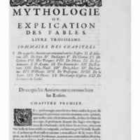 Mythologie, Paris, 1627 - III, 01 : De ce que les Anciens ont creu touchant les Enfers