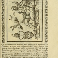 Nove Imagini, Padoue, 1615 - Annot. 23 : Hercule avec les attributs de Mercure