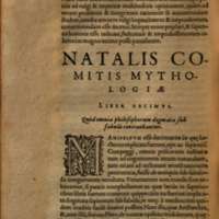 Mythologia, Francfort, 1581 - X : Quod omnia philosophorum dogmata sub fabulis continebantur