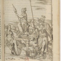 Imagini, Venise, 1571 - 58 : Minerve casquée et armée ; Minerve avec une corneille ; Minerve au fuseau