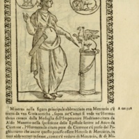 Nove Imagini, Padoue, 1615 - Annot. 28 : Figure féminine et le Grifon 
