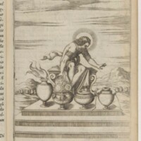 Imagini, Venise, 1571 - 12 : Apollon figurant l'influence du Soleil sur les éléments, selon Marcianus Capella