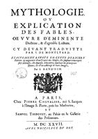 Mythologie, Paris, 1627 - Page de titre, n.p.