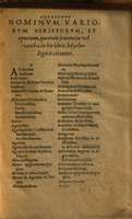 Mythologia, Francfort, 1581 - Catalogus nominum variorum scriptorum, et operum, quorum sententiae vel verba in his Mythologicis citantur, 3r°