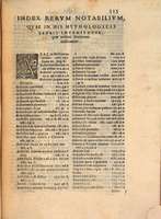 Mythologia, Venise, 1567 - Index rerum notabilium, 315r°