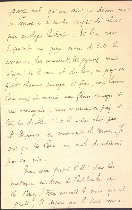 Lettre de John-Antoine Nau à Fanny Fénéon, 19 novembre 1911