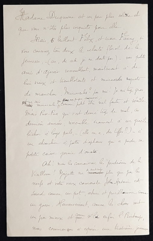 Lettre de John-Antoine Nau à Félix et Fanny Fénéon, 07 mai 1916