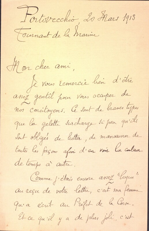 Lettre de John-Antoine Nau à Toussaint Luca, 20 mars 1913