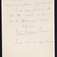 Lettre de John-Antoine Nau à Toussaint Luca, 10 octobre 1912