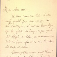 Lettre de John-Antoine Nau à Toussaint Luca, 20 mars 1913