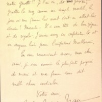 Lettre de John-Antoine Nau à Toussaint Luca, 20 mars 1913