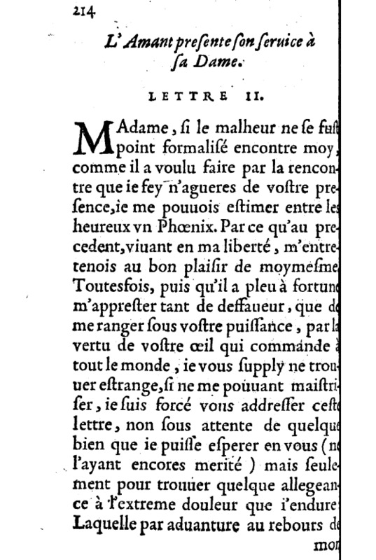 1595_Epistresfamilieresetamoureusesd'EstiennePasquierParisien_Épître II 1595_Epistresfamilieresetamoureusesd'EstiennePasquierParisien_Épître II