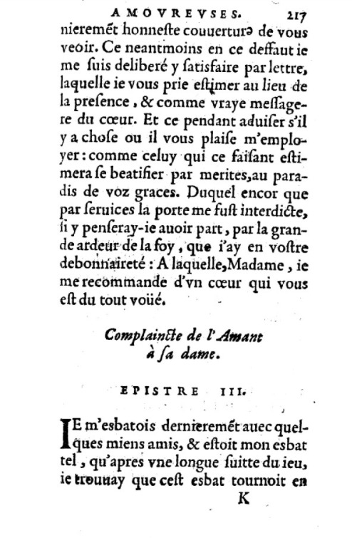 1595_Epistresfamilieresetamoureusesd'EstiennePasquierParisien_Épître IV 1595_Epistresfamilieresetamoureusesd'EstiennePasquierParisien_Épître IV