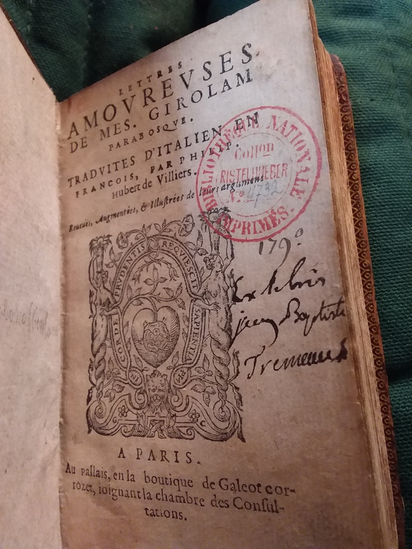 s.d._LettresamoureusesdeGirolamParabosque_Page de titre
