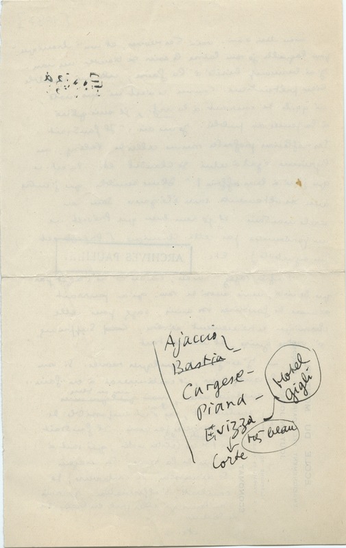 Lettre de Marcel Arland à Jean Paulhan, 1927
