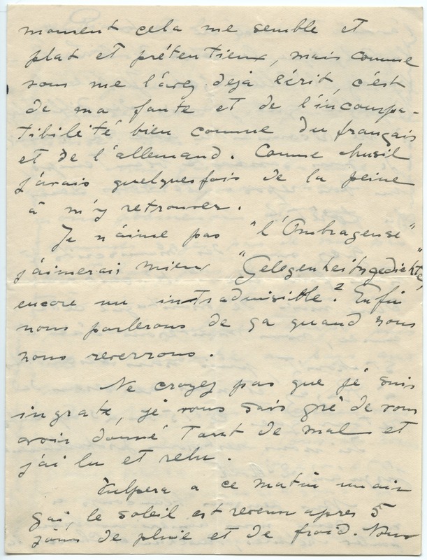 Lettre de Barbara Church à Jean Paulhan (4 août 1936)